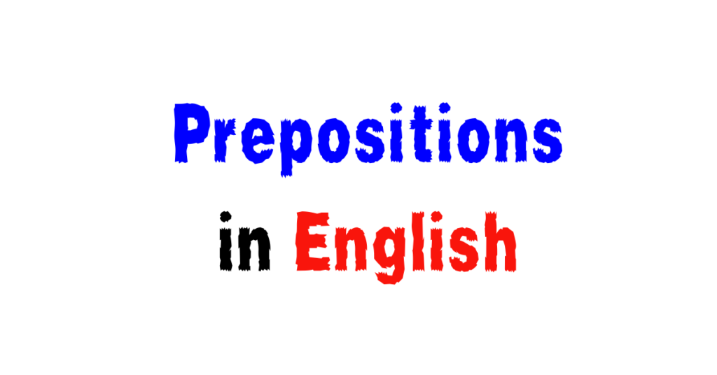 Prepositions in English